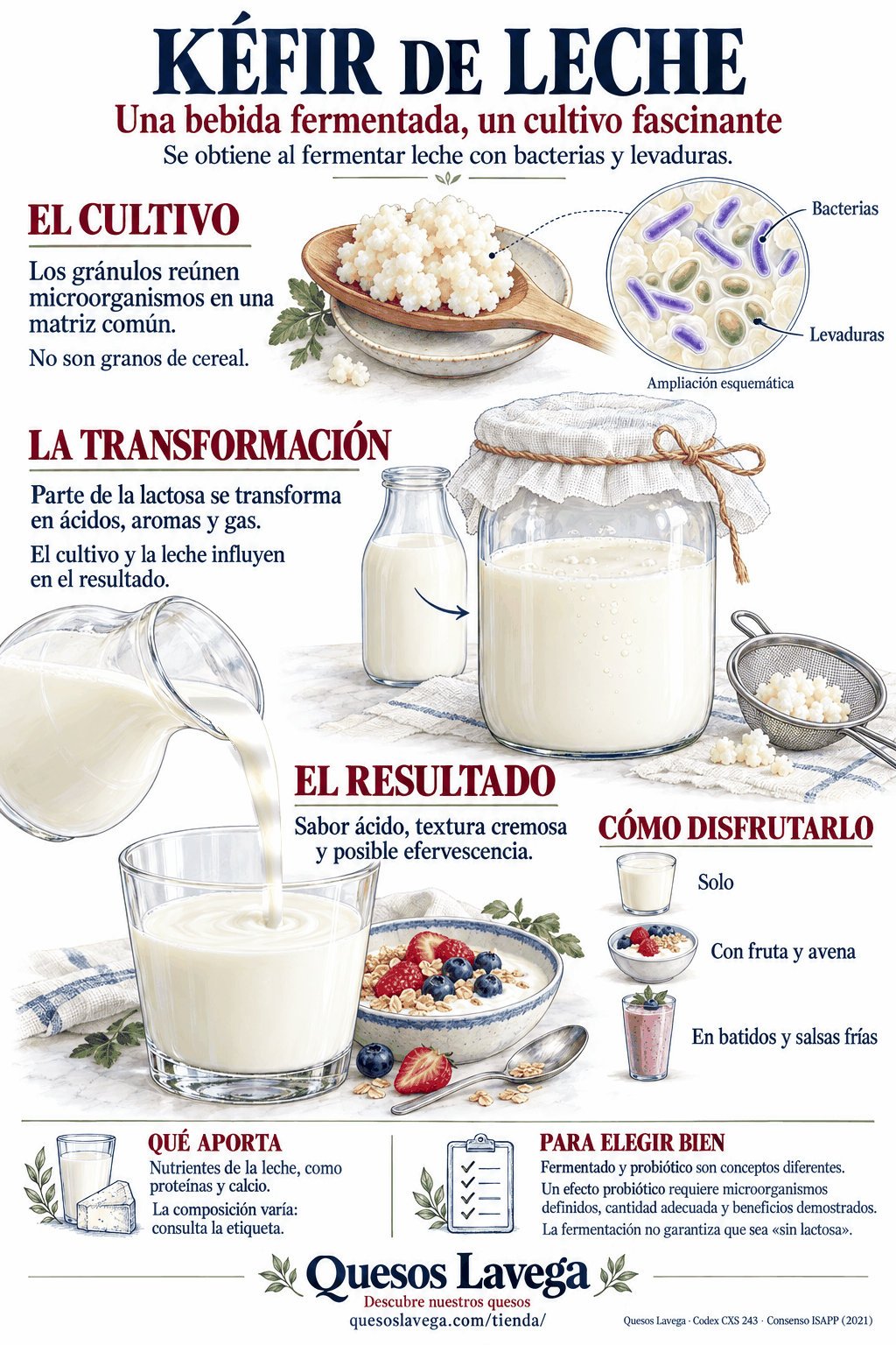 Kéfir de leche: qué es, para qué sirve y cómo tomarlo