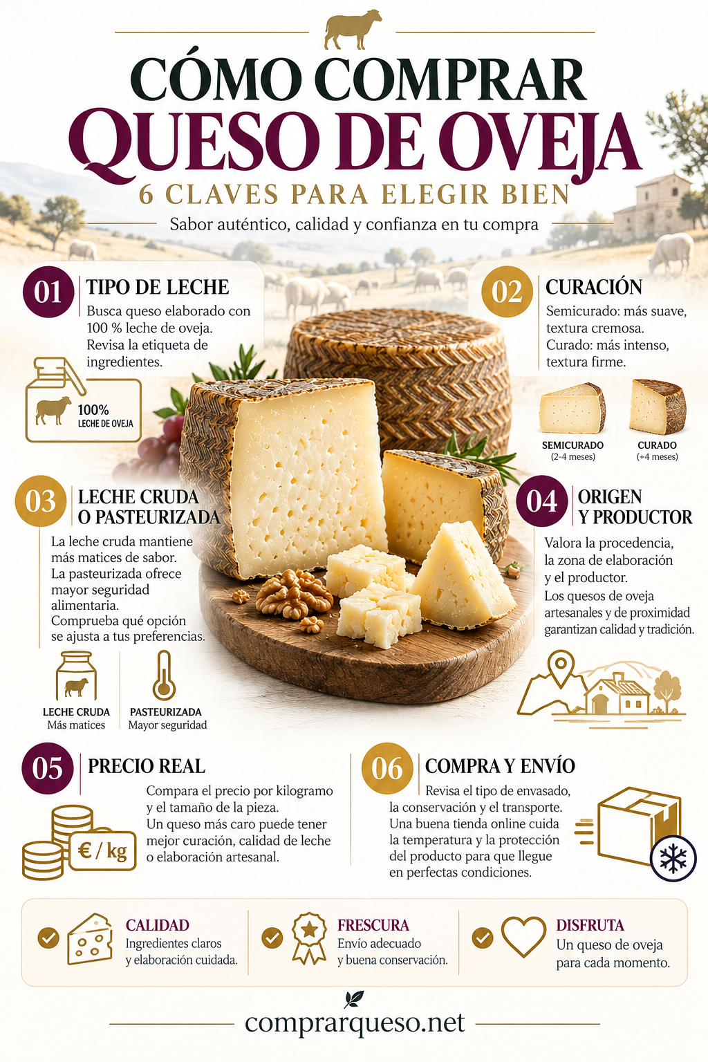 Cómo comprar queso de oveja: 6 claves para elegir bien