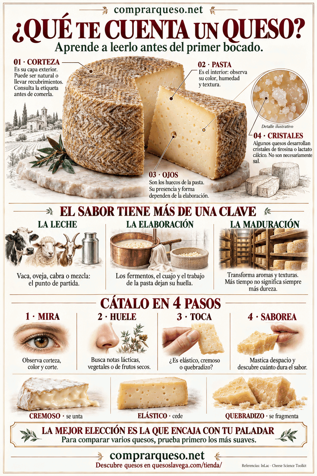 ¿Qué te cuenta un queso? Aprende a elegirlo y catarlo