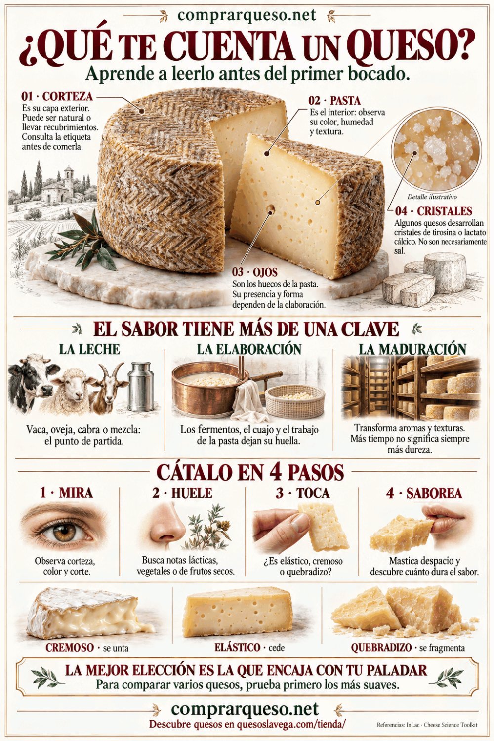 ¿Qué te cuenta un queso? Aprende a elegirlo y catarlo