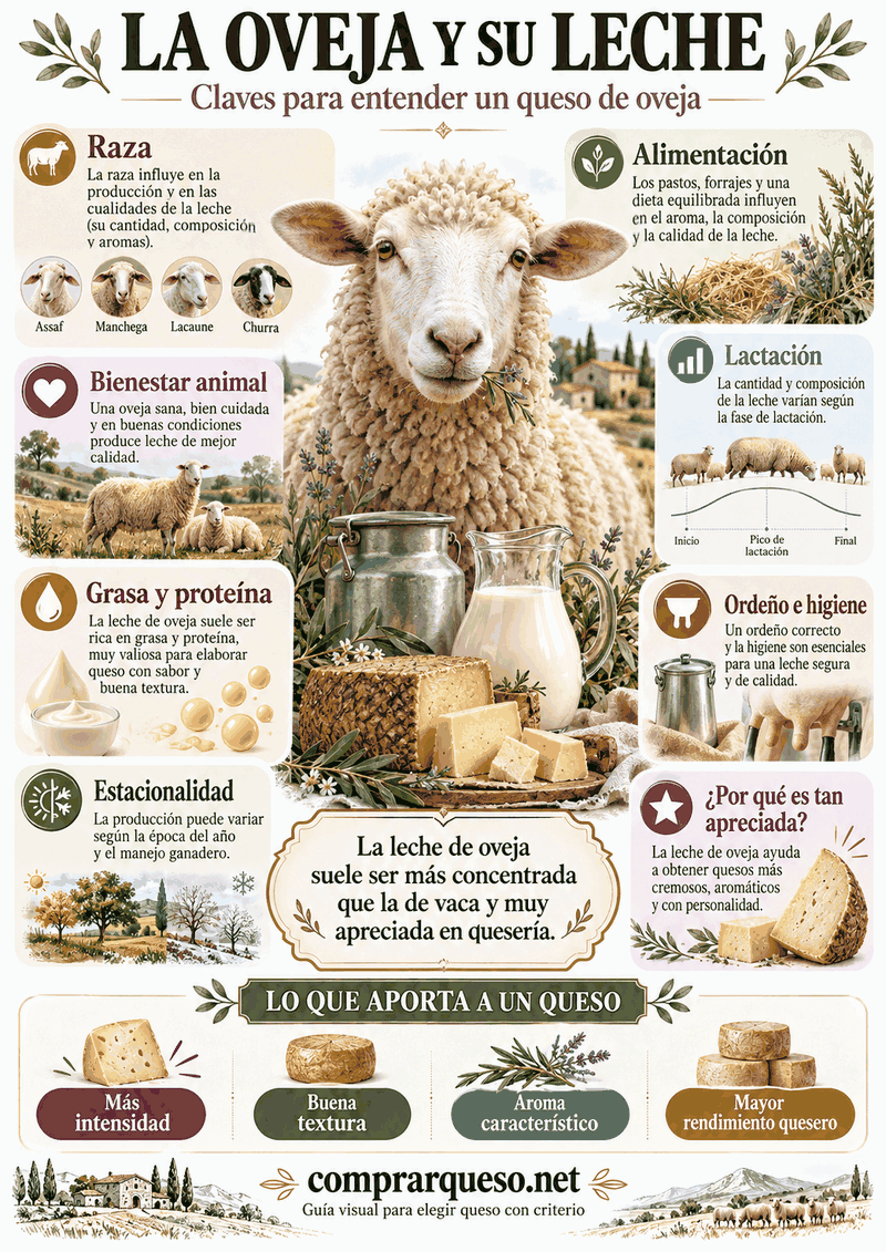 🐑 La oveja y su leche: el secreto de un buen queso de oveja